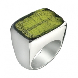 Anello Orizzontale - Verde Chiaro  Misura 24