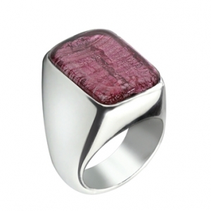 Anello Verticale -  Rubino  Misura 17